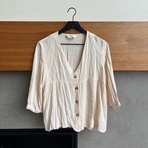 ba&sh Lady Top In Blush, Size 3